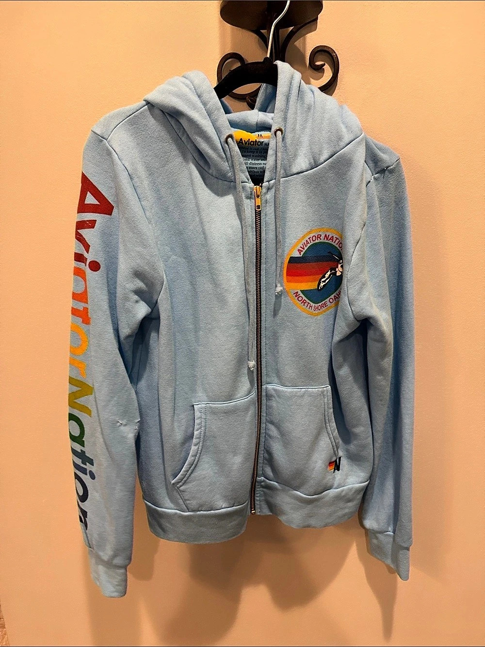 National Geographic Graphic Zip Hoodie in Blue